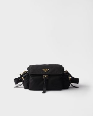 Prada Explore Medium Re-Nylon Shoulder Bag With Flap