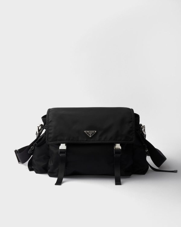 Prada Explore Re-nylon And Leather Bag