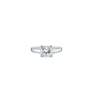 Princess Cut White Diamond Engagement Ring