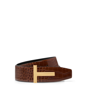 Printed Croc T Icon Reversible Belt