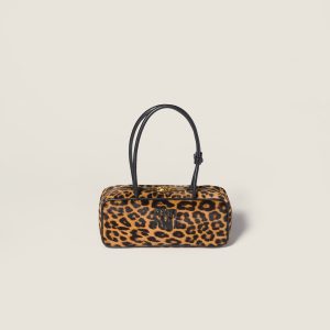 Printed Leather Beau Bag