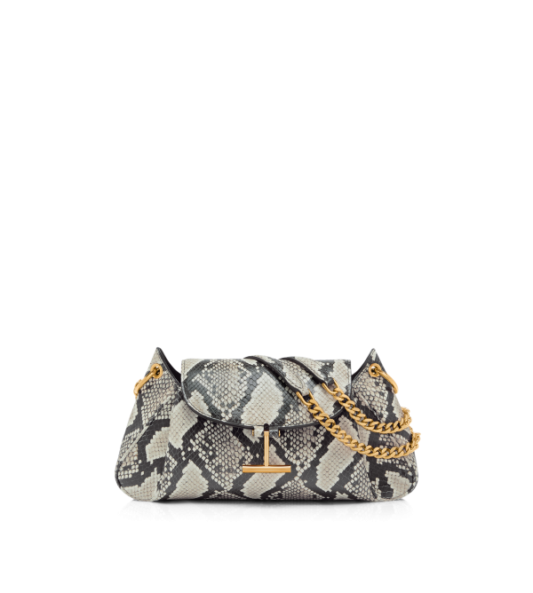 Printed Python Tara Chain Shoulder Bag