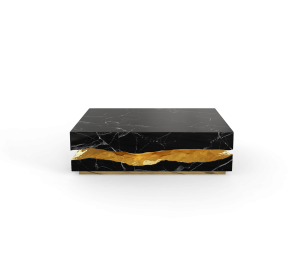 Quarry Nero Marquina Marble Center Table