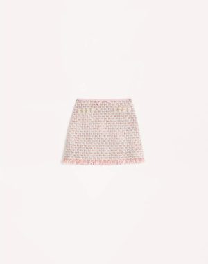 Ribbon Tweed Skirt