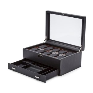 Roadster 10 PC Watch Box w/ Drawer