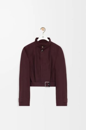 Short Trench In Cotton Blend