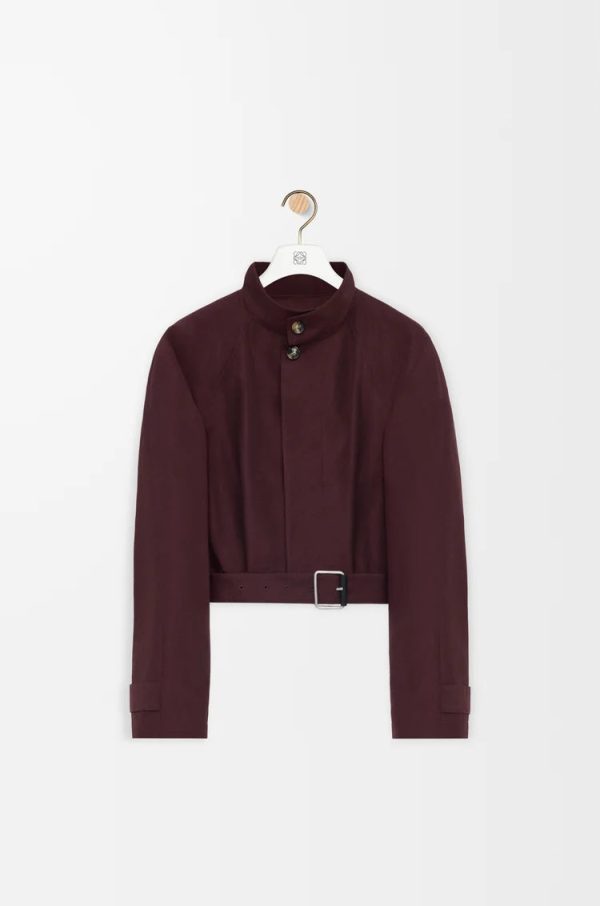 Short Trench In Cotton Blend