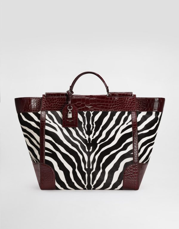 Sicily Pony And Polished Alligator Handbag