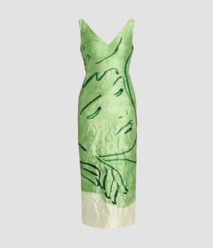 Sleeveless Midi Cocktail Dress