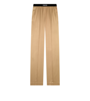 Stretch Silk Satin PJ Pants