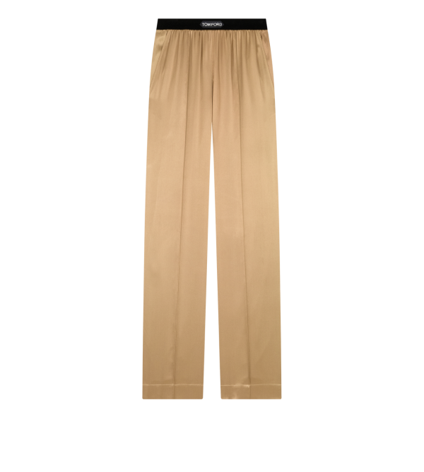 Stretch Silk Satin PJ Pants