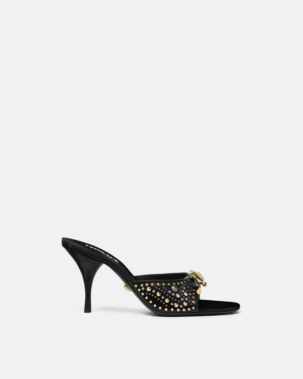 studded-opera-bow-mules-85-mm Studded Opera Bow Mules 85 mm