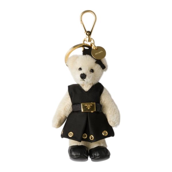 Teddy Bag Charm With Metal Ring
