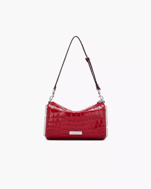 the-glossy-croc-snapshot-shoulder-bag The Glossy Croc Snapshot Shoulder Bag
