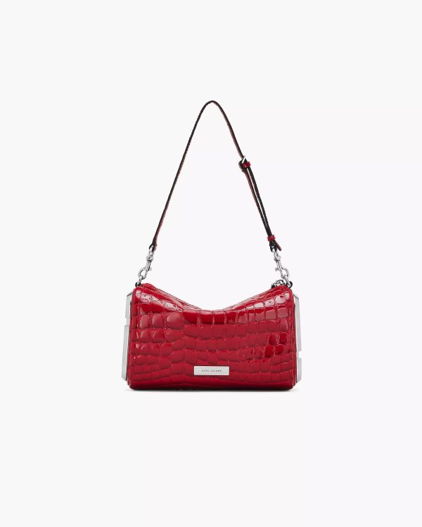 The Glossy Croc Snapshot Shoulder Bag