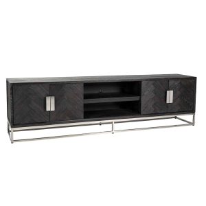 tv-sideboard-220-blackbone-silver-4-doors TV Sideboard 220 Blackbone Silver 4-Doors
