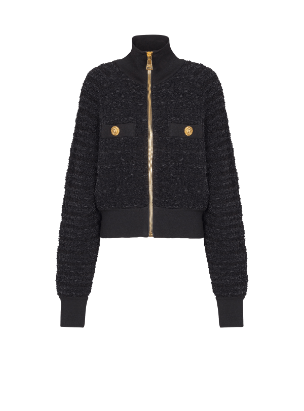 tweed-bomber-jacket Tweed Bomber Jacket