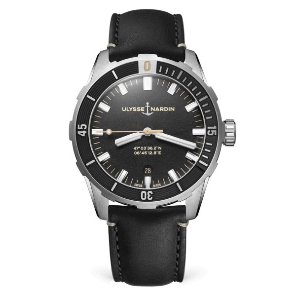 ulysse-nardin-diver-42-black-calf-leather-strap-42mm Ulysse Nardin - Diver 42 Black - Calf Leather Strap - 42mm