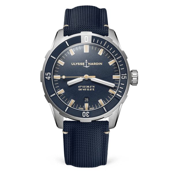 ulysse-nardin-diver-42-blue-cloth-strap-42mm Ulysse Nardin - Diver 42 Blue - Cloth Strap - 42mm