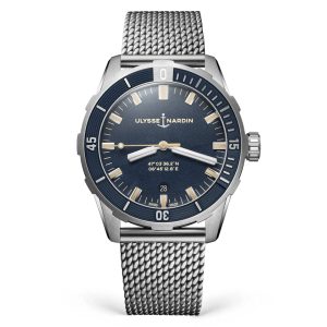 ulysse-nardin-diver-42-blue-steel-mesh-bracelet-42mm Ulysse Nardin - Diver 42 Blue - Steel Mesh Bracelet - 42mm