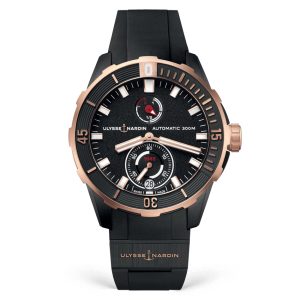 ulysse-nardin-diver-chronometer-black-gold-rubber-titanium-strap-44mm Ulysse Nardin - Diver Chronometer Black & Gold - Rubber & Titanium strap - 44mm