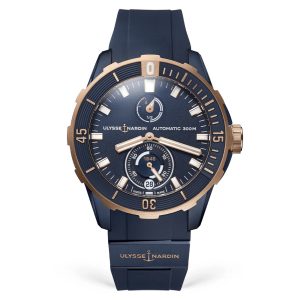 ulysse-nardin-diver-chronometer-blue-gold-rubber-titanium-strap-44mm Ulysse Nardin - Diver Chronometer Blue & Gold - Rubber & Titanium strap - 44mm