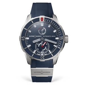 ulysse-nardin-diver-chronometer-blue-rubber-titanium-strap-44mm Ulysse Nardin - Diver Chronometer Blue - Rubber & Titanium Strap - 44mm