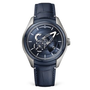 ulysse-nardin-freak-x-blue-alligator-leather-strap-43mm Ulysse Nardin - Freak X Blue - Alligator Leather Strap - 43mm