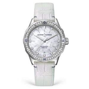Ulysse Nardin - Lady Diver White - Alligator Leather Strap - 39mm