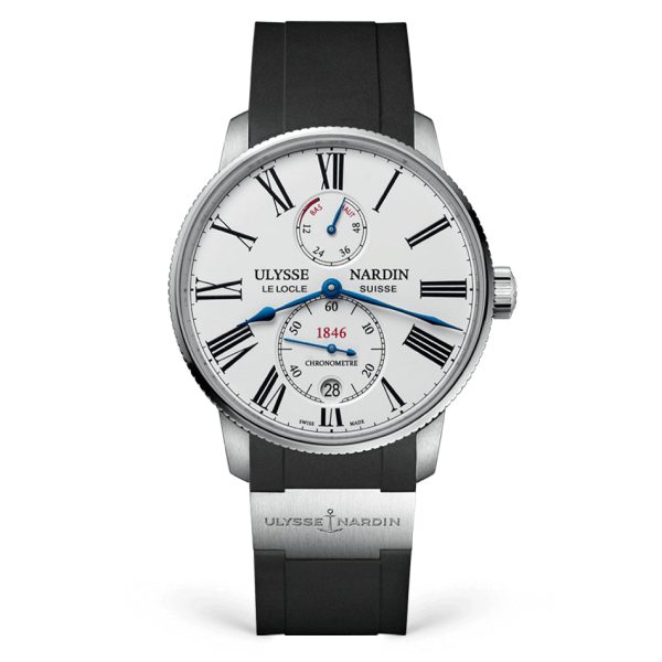 Ulysse Nardin - Marine Torpilleur White - Rubber Strap - 42mm