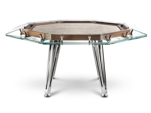 Unootto Wood 8 Player Poker Table