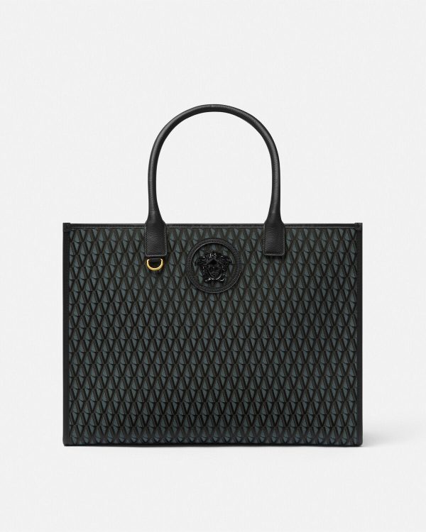 v-allover-la-medusa-large-tote-bag V Allover La Medusa Large Tote Bag