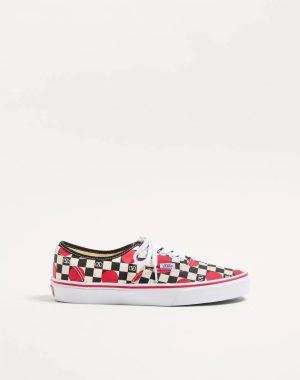 valentino-garavani-and-vans-low-top-trainer-in-fabric-with-vlogo-checkerboard-print-and-polka-dot-detail Valentino Garavani And Vans Low-Top Trainer In Fabric With Vlogo Checkerboard Print And Polka Dot Detail