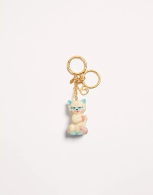 Valentino Garavani Le Chat De La Maison Nylon Bag Charm With Key Ring