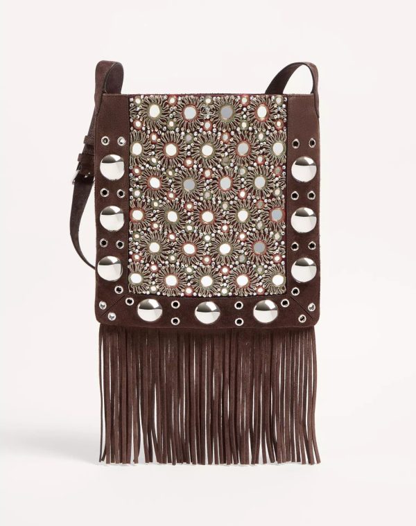 valentino-garavani-nellcte-embroidered-shoulder-bag-with-fringes Valentino Garavani Nellc?te Embroidered Shoulder Bag With Fringes