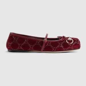 womens-gg-crystal-gucci-horsebit-ballet-flat Women's Gg Crystal Gucci Horsebit Ballet Flat