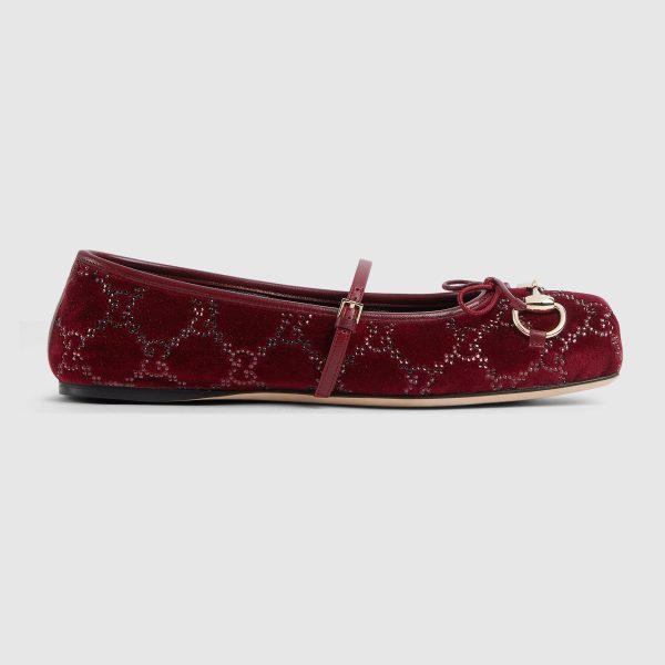 womens-gg-crystal-gucci-horsebit-ballet-flat Women's Gg Crystal Gucci Horsebit Ballet Flat