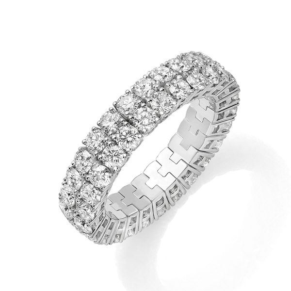 Xpandable? double-row diamond band