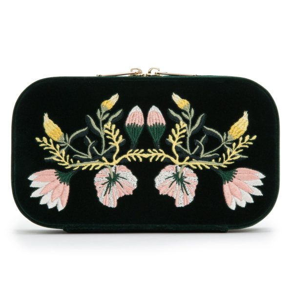 Zoe Travel Zip Case Forest Green